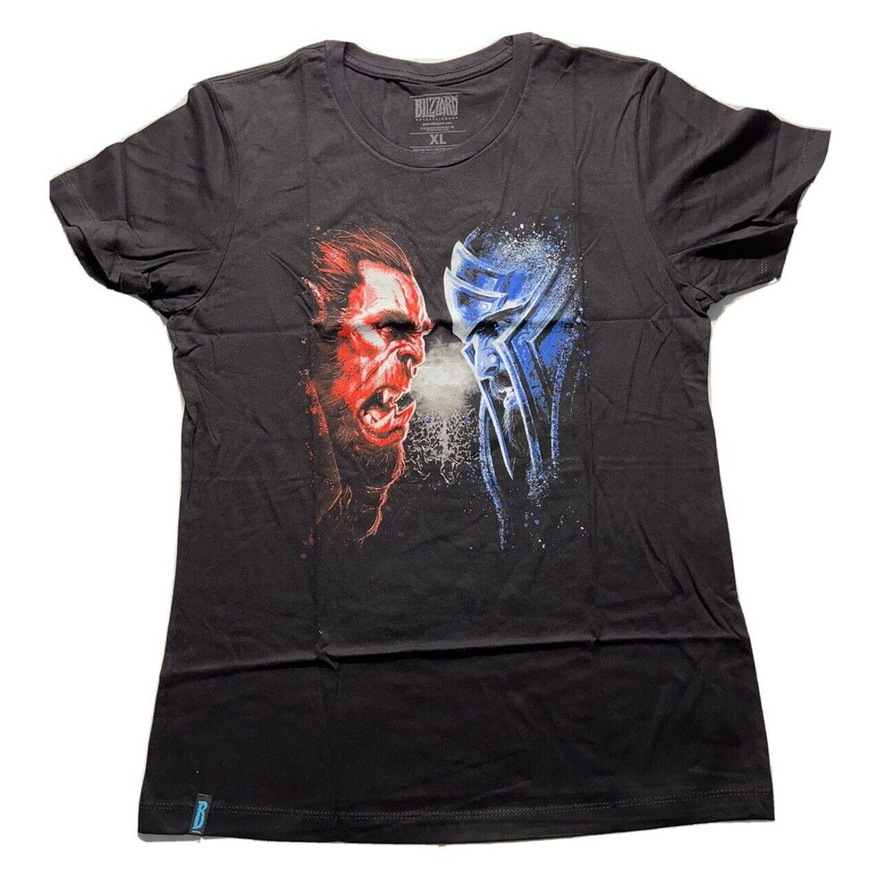 World Of Warcraft Battle For Azeroth Faceoff Shirt Women’s Size XL